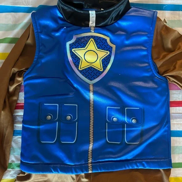 Paw Patrol Chase Costume - Blue and Brown - Picture 7 of 11